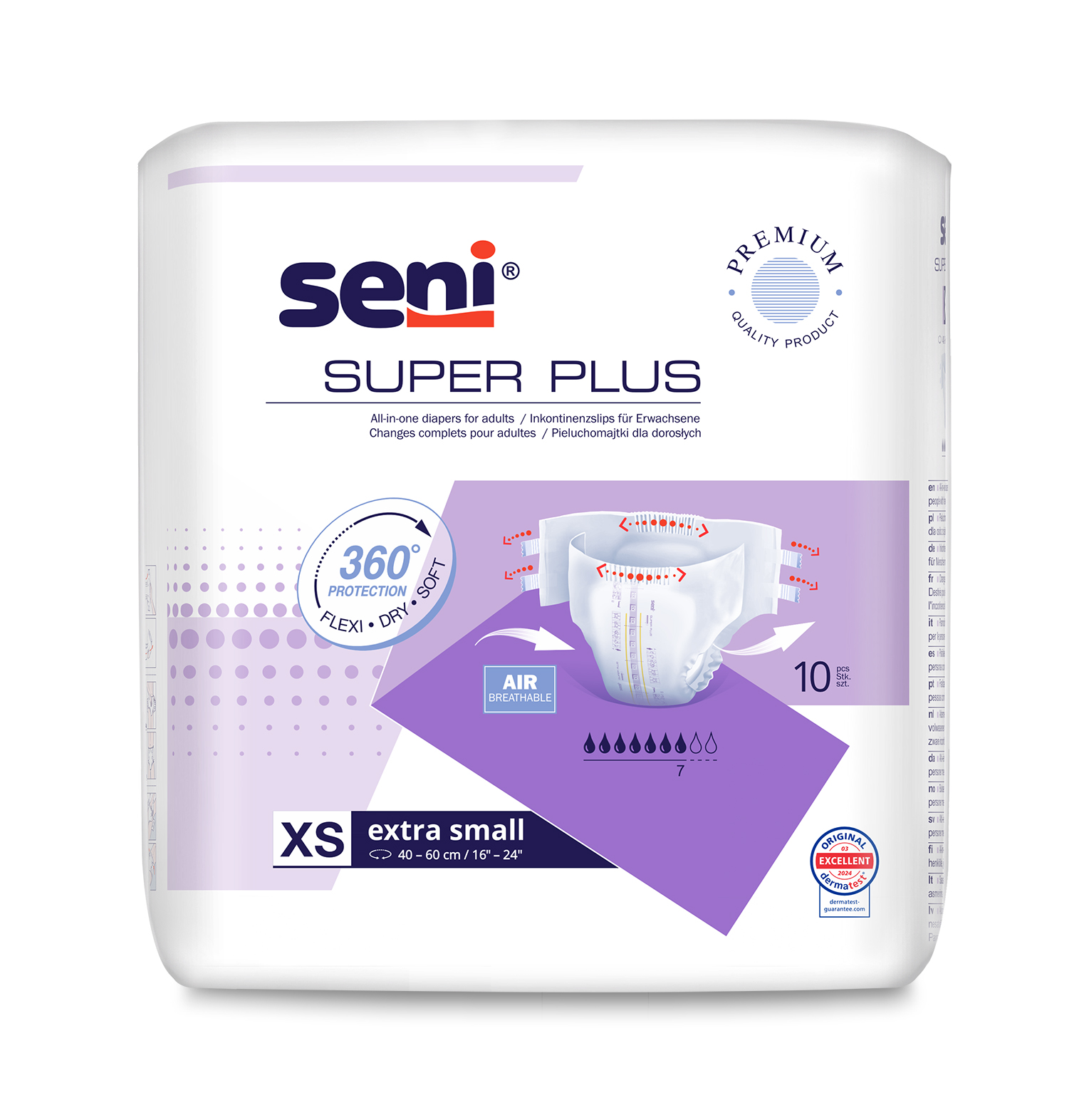 Підгузки для дорослих SENI SUPER PLUS extra small. (10 шт.)